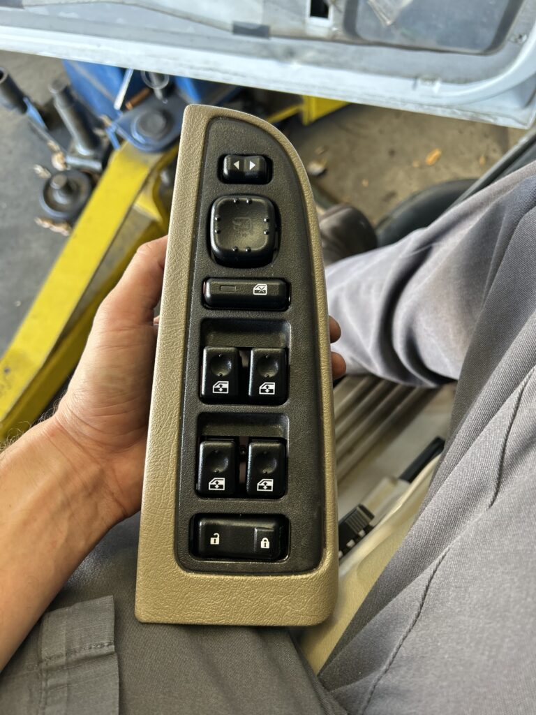 Power window master switch replacement at Chimney Rock Car Care in Houston TX