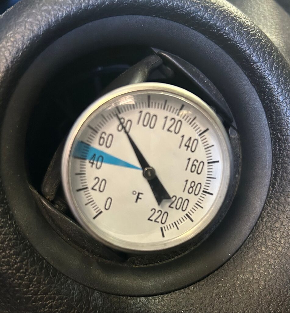 car ac vent temperature test houston repair