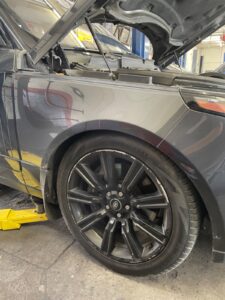 Range Rover sitting low due to air suspension failure