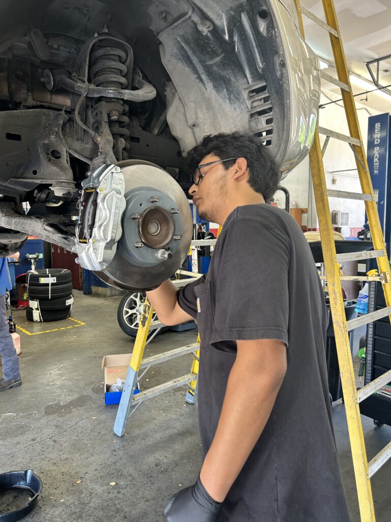 Completed front brake caliper and rotor replacement on Toyota 4Runner in Houston