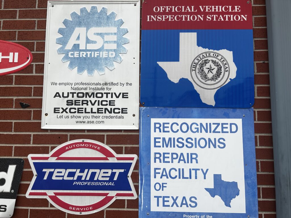 Official Texas vehicle inspection station and recognized emissions repair facility in Houston TX